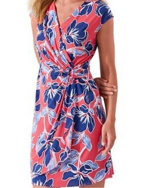 Tommy Bahama Clara Oasis
Petals Faux Wrap Dress - size XL